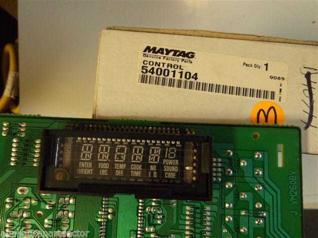 Maytag Microwave 54001104 Board, Control NEW IN BOX Maytag Microwave 54001104 Board, Control NEW IN BOX